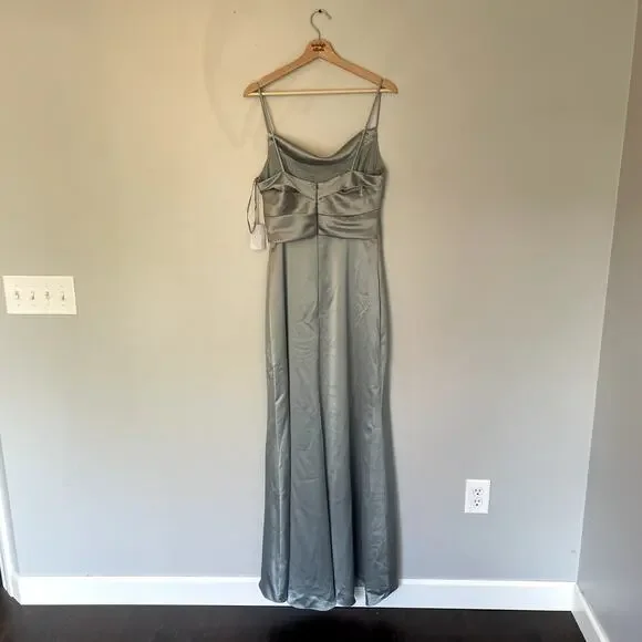 NWT Amsale Cody Dress in Jade Green Women's Size 10 | Jade Cody Dress - Picture 13 of 16